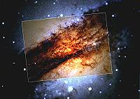 Die Centaurus-Galaxie, eins der Bilder vom Hubble-Tekeskop